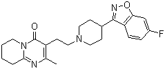 structure of CAS# 106266-06-2, Risperidal;3-(2-(4-(6-Fluoro-1,2-benzisoxazol-3-yl)-1-piperidinyl)ethyl)-6,7,8,9-tetrahydro-2-methyl-4H-pyrido[1,2-a]pyrimidin-4-one; Risperidone