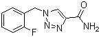 1-[(2-氟苯基)甲基]-1H-1,2,3-三唑-4-甲酰胺分子结构 (CAS 106308-41-2)