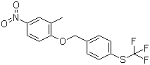 2-(4-Trifluoromethylthiobenzoxy)-5-nitrotoluene molecular structure (CAS 106310-21-8)