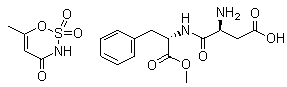 乙酰舒泛-阿司帕坦盐分子结构 (CAS 106372-55-8)