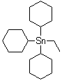 Tricyclohexyl(ethyl)tin molecular structure (CAS 106376-80-1)