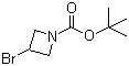 structure of CAS# 1064194-10-0, 3-Bromo-1-azetidinecarboxylic acid tert-butyl ester
