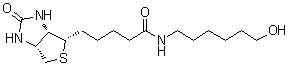 (3aS,4S,6aR)-Hexahydro-N-(6-hydroxyhexyl)-2-oxo-1H-thieno[3,4-d]imidazole-4-pentanamide molecular structure (CAS 106451-92-7)