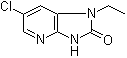 6-Chloro-1-ethyl-1,3-dihydro-2H-imidazo[4,5-b]pyridin-2-one molecular structure (CAS 1064782-28-0)