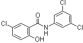 5-氯-N-(3,5-二氯苯基)-2-羟基苯甲酰胺分子结构 (CAS 106480-60-8)