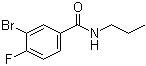 structure of CAS# 1065074-04-5, 3-Bromo-4-fluoro-N-propylbenzamide