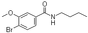 structure of CAS# 1065074-09-0, 4-Bromo-N-butyl-3-methoxybenzamide