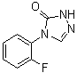4-(2-Fluorophenyl)-2,4-dihydro-3H-1,2,4-triazol-3-one molecular structure (CAS 1065074-15-8)