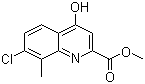 Methyl 7-chloro-4-hydroxy-8-methylquinoline-2-carboxylate molecular structure (CAS 1065074-49-8)