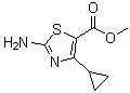结构式 CAS# 1065074-61-4, 2-氨基-4-环丙基-5-噻唑羧酸甲酯