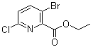 3-Bromo-6-chloro-2-pyridinecarboxylic acid ethyl ester molecular structure (CAS 1065074-97-6)