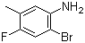 2-Bromo-4-fluoro-5-methylbenzenamine molecular structure (CAS 1065076-39-2)