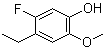 结构式 CAS# 1065076-45-0, 4-乙基-5-氟-2-甲氧基苯酚