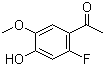 1-(2-Fluoro-4-hydroxy-5-methoxyphenyl)ethanone molecular structure (CAS 1065076-49-4)