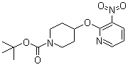 4-[(3-Nitro-2-pyridinyl)oxy]-1-piperidinecarboxylic acid tert-butyl ester molecular structure (CAS 1065484-06-1)