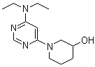 结构式 CAS# 1065484-23-2, 1-[6-(二乙基氨基)-4-嘧啶基]-3-哌啶醇