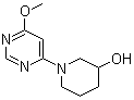1-(6-Methoxy-4-pyrimidinyl)-3-piperidinol molecular structure (CAS 1065484-29-8)