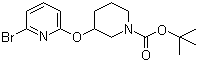 3-[(6-Bromo-2-pyridinyl)oxy]-1-piperidinecarboxylic acid tert-butyl ester molecular structure (CAS 1065484-39-0)