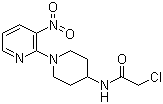 2-Chloro-N-[1-(3-nitro-2-pyridinyl)-4-piperidinyl]acetamide molecular structure (CAS 1065484-47-0)