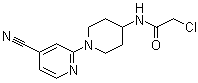 2-Chloro-N-[1-(4-cyano-2-pyridinyl)-4-piperidinyl]acetamide molecular structure (CAS 1065484-51-6)