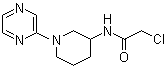 2-Chloro-N-[1-(2-pyrazinyl)-3-piperidinyl]acetamide molecular structure (CAS 1065484-53-8)