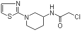 2-Chloro-N-[1-(2-thiazolyl)-3-piperidinyl]acetamide molecular structure (CAS 1065484-55-0)