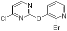 结构式 CAS# 1065484-67-4, 2-[(2-溴-3-吡啶基)氧基]-4-氯嘧啶