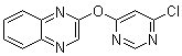 structure of CAS# 1065484-81-2, 2-[(6-Chloro-4-pyrimidinyl)oxy]quinoxaline