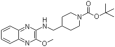 4-[[(3-Methoxy-2-quinoxalinyl)amino]methyl]-1-piperidinecarboxylic acid tert-butyl ester molecular structure (CAS 1065485-11-1)