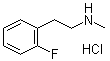 2-氟-N-甲基苯乙胺盐酸盐分子结构 (CAS 1067237-58-4)