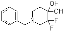 结构式 CAS# 1067914-81-1, 1-苄基-3,3-二氟哌啶-4,4-二醇