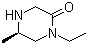 结构式 CAS# 1068149-98-3, (5R)-1-乙基-5-甲基-2-哌嗪酮