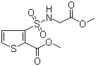 Methyl 3-[(methoxycarbonylmethyl)sulfamoyl]thiophene-2-carboxylate molecular structure (CAS 106820-63-7)
