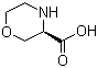 (R)-3-Morpholinecarboxylic acid molecular structure (CAS 106825-81-4)