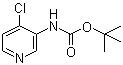 N-(4-Chloro-3-pyridinyl)carbamic acid 1,1-dimethylethyl ester molecular structure (CAS 1068976-14-6)