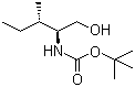 structure of CAS# 106946-74-1, N-Boc-(2S,3S)-(-)-2-Amino-3-methyl-1-pentanol;tert-Butyl N-[(2S,3R)-1-hydroxy-3-methylpentan-2-yl]carbamate