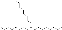三正辛基铝分子结构 (CAS 1070-00-4)