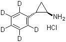 trans-2-(Phenyl-D5)cyclopropylamine hydrochloride molecular structure (CAS 107077-98-5)