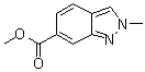 2-Methyl-2H-indazole-6-carboxylic acid methyl ester molecular structure (CAS 1071433-01-6)