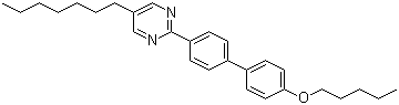 5-Heptyl-2-[4'-(pentyloxy)[1,1'-biphenyl]-4-yl]pyrimidine molecular structure (CAS 107215-52-1)