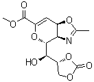 Methyl (3aR,4R,7aR)-4-[(1S)-hydroxy((4R)-2-oxo-1,3-dioxolan-4-yl)methyl]-2-methyl-3a,7a-dihydro-4H-pyrano[3,4-d][1,3]oxazole-6-carboxylate molecular structure (CAS 1072449-84-3)