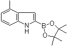 4-甲基吲哚-2-硼酸频哪醇酯分子结构 (CAS 1072811-23-4)