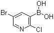 structure of CAS# 1072944-19-4, 5-Bromo-2-chloropyridine-3-boronic acid