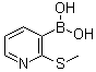 [2-(Methylthio)-3-pyridinyl]boronic acid molecular structure (CAS 1072944-21-8)
