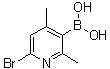 (6-Bromo-2,4-dimethyl-3-pyridinyl)boronic acid molecular structure (CAS 1072944-23-0)
