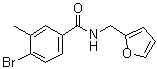 4-Bromo-N-(2-furanylmethyl)-3-methylbenzamide molecular structure (CAS 1072944-32-1)