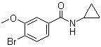 4-Bromo-N-cyclopropyl-3-methoxybenzamide molecular structure (CAS 1072944-35-4)