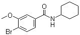 4-Bromo-N-cyclohexyl-3-methoxybenzamide molecular structure (CAS 1072944-40-1)