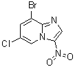 8-Bromo-6-chloro-3-nitroimidazo[1,2-a]pyridine molecular structure (CAS 1072944-56-9)