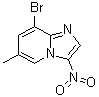 8-Bromo-6-methyl-3-nitroimidazo[1,2-a]pyridine molecular structure (CAS 1072944-59-2)